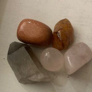 Elegant Gemstone Set - Brown, Orange, Gray, Pink